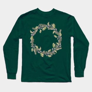 Christmas Wreath Long Sleeve T-Shirt